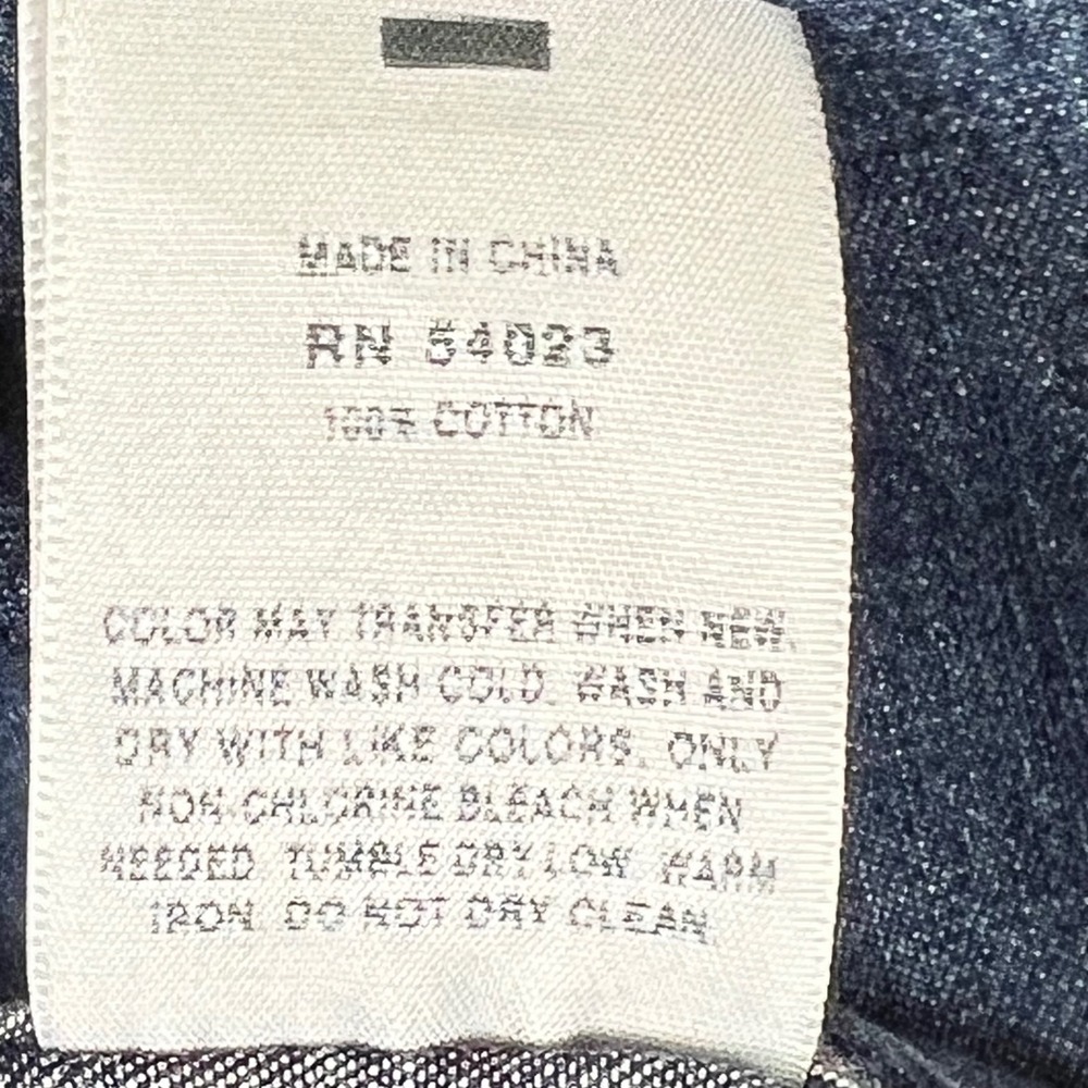 Gap 1969 Iconic Denim Western Shirt Mens Large Dark Indigo Snap Front Country - Picture 5 of 10